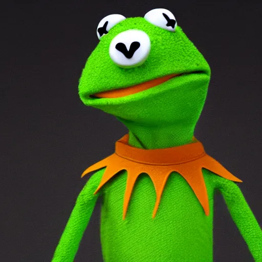 Prompt: Kermit the frog as a modern day superhero, high detail, realistic, 4k