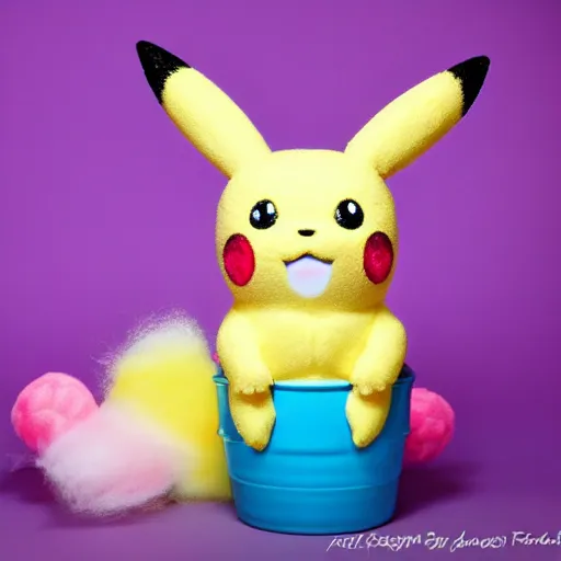 Image similar to cotton candy pikachu