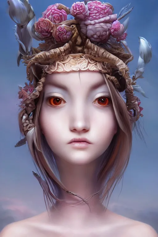 Image similar to a portrait of a character in a scenic environment by Natalie Shau and Naoto Hattori,trending on artstation, artstationHD, artstationHQ, unreal engine, 4k, 8k