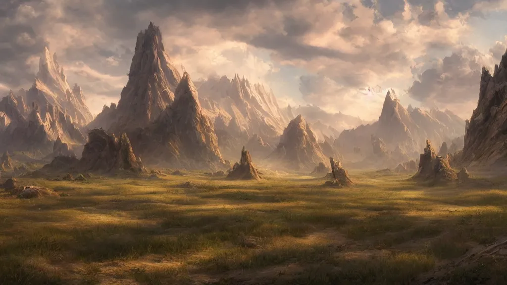 Prompt: Trending on artstation, beautiful plains, detailed matte painting, oil on canvas
