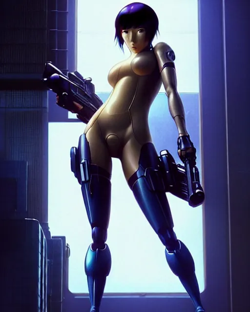 Image similar to weta disney pixar movie still portrait photo of motoko kusanagi the major ghost in the shell : : as cyborg woman by pixar : : by weta, wlop, ilya kuvshinov, rossdraws, artgerm, marvel, maxim cover, latex, octane render, sweaty, iridescent, bright morning, anime, octane render, 3 dcgi : :