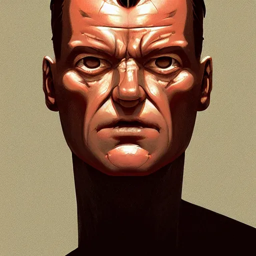 Image similar to face icon stylized minimalist t - 1 0 0 0, loftis, cory behance hd by jesper ejsing, by rhads, makoto shinkai and lois van baarle, ilya kuvshinov, rossdraws global illumination