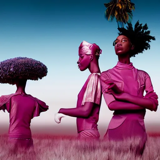 Image similar to fragrance advertising campaign by richard mosse