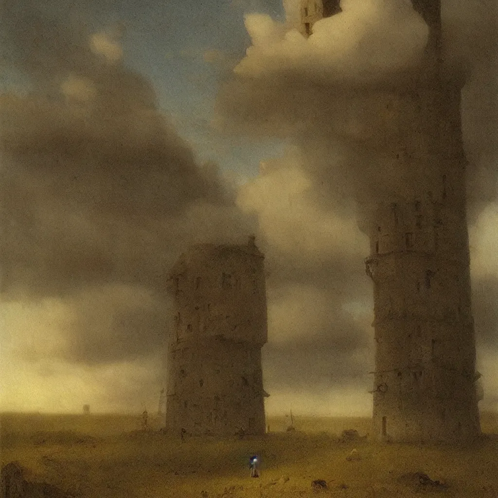 Prompt: a single colorful!! simple! fungus tower clear empty sky, a high contrast!! ultradetailed photorealistic painting by franz sedlacek, jan van eyck, ivan aivazovsky, hard lighting, masterpiece, png