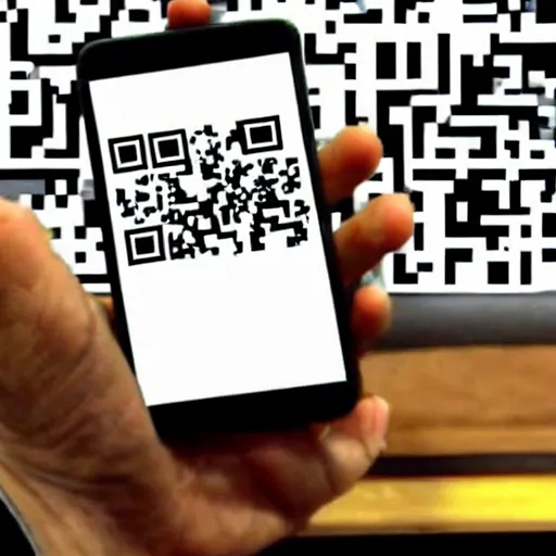 Prompt: A QR code that links to the rick astley youtube video