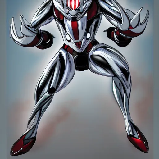 Image similar to Ultraman Mecha exposed to the symbiote and became Animaniacs character. Create by Gustave Courbet,high detailed,fine art,trending on Artstation, smooth draw,Sharp focus.