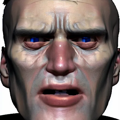 Prompt: unwrapped UV Texture map of jim carrey face, game textures, call of duty textures