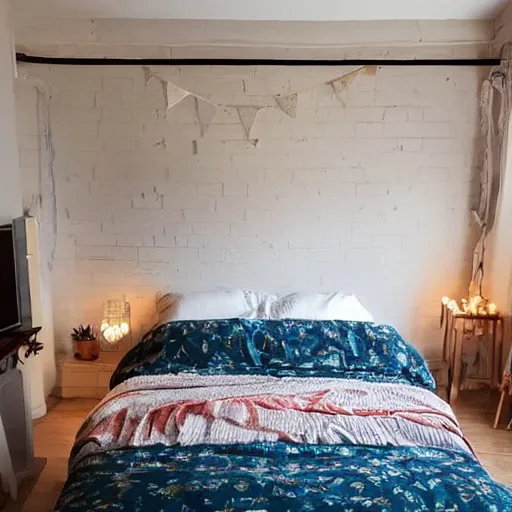 Prompt: the cosiest bed in the world