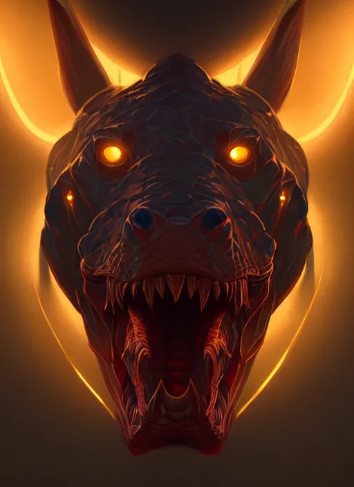 Image similar to symmetry!! portrait of renekton, league of legends, glowing lights!! intricate, elegant, highly detailed, digital painting, artstation, concept art, smooth, sharp focus, illustration, art by artgerm and greg rutkowski and alphonse mucha