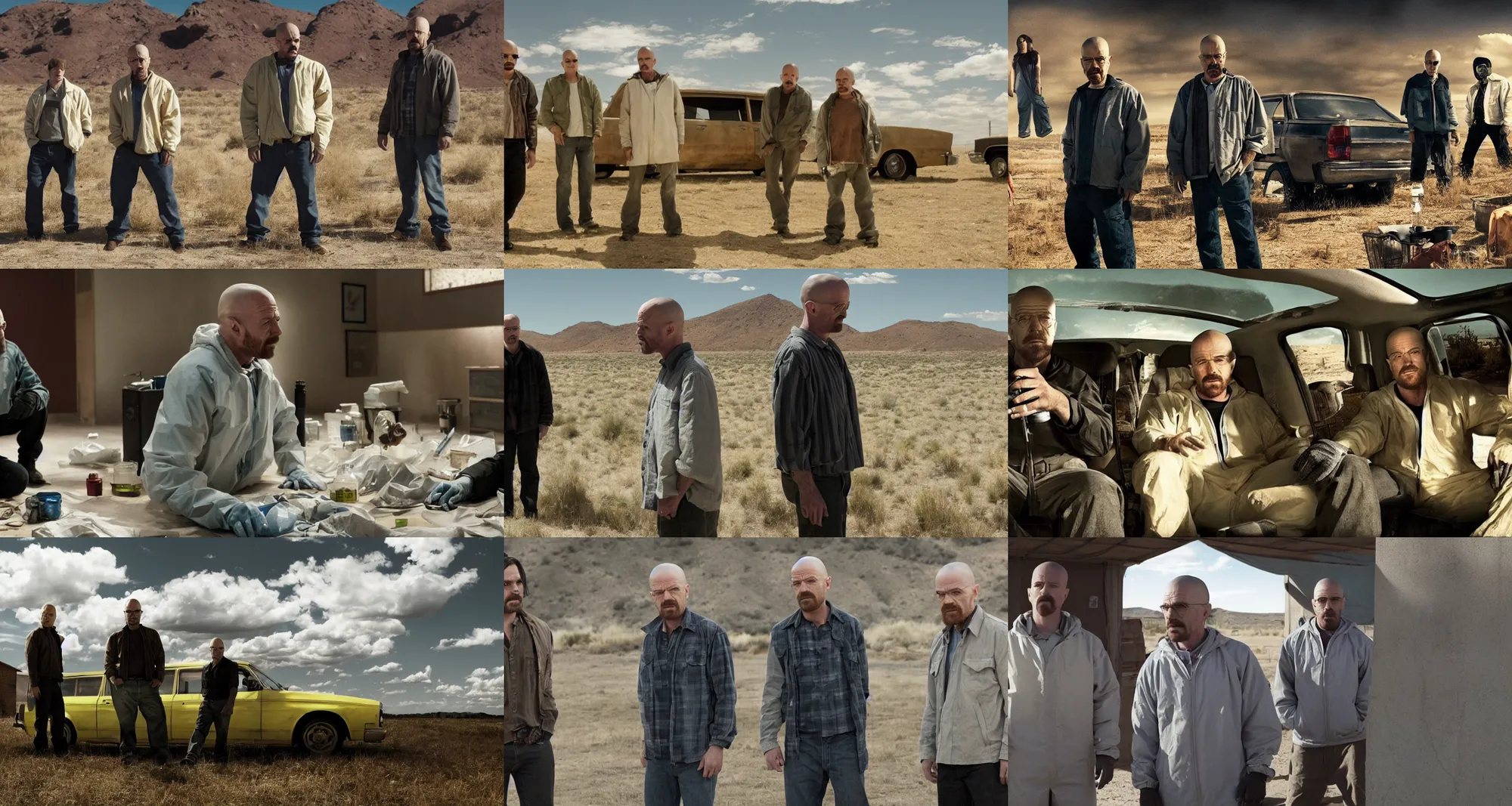 Prompt: Screenshot of an episode of the show Breaking Bad. AMC.