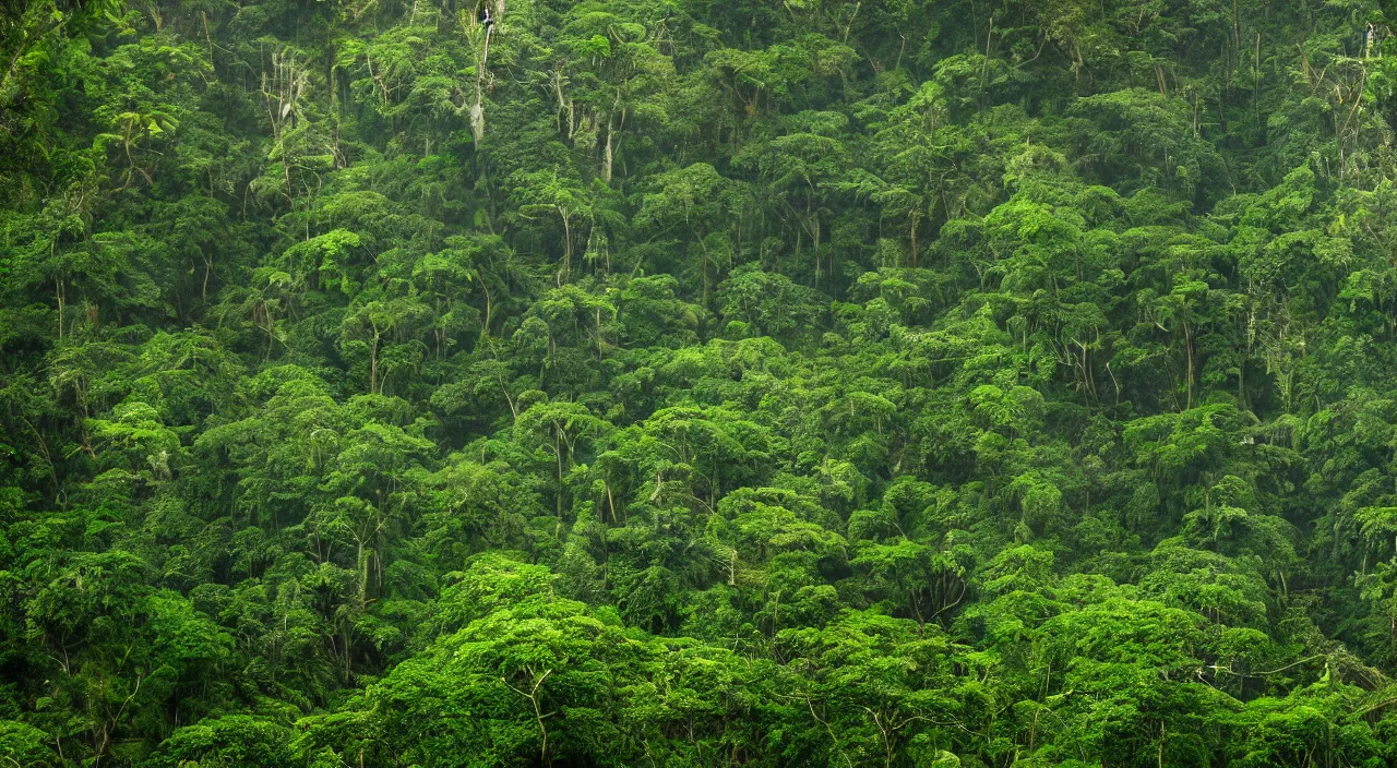 Image similar to majestic rainforest landscape, high definition, high detail, 8k, photorealistic,