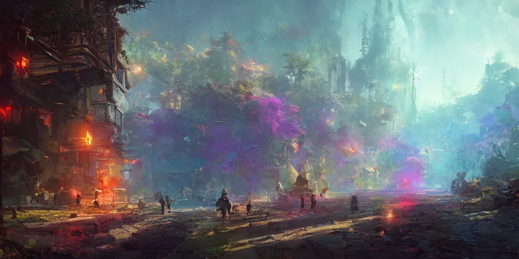 Image similar to this is our hope, and this is the faith that i go back to the south with. ultrafine highly detailed hyper colorful illustration, sharp focus, rozalski, craig mullins, federico pelat, unreal engine highly rendered, global illumination, radiant light, intricate and detailed environment