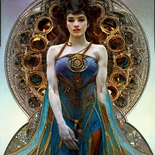 Prompt: Adventure concept art of a brain goddess stunning dynamic pose full body celestial brain goddess of brains, intricate, 8k highly professionally detailed, hdr, CGSociety, dark fantasy, dynamic lighting, cinematic composition, glow, pristine, smooth, cosplay, elegant, sharp focus, DAZ, art by alphonse mucha and greg rutkowski, high detail, intricate, hyper realistic, epic, 8k