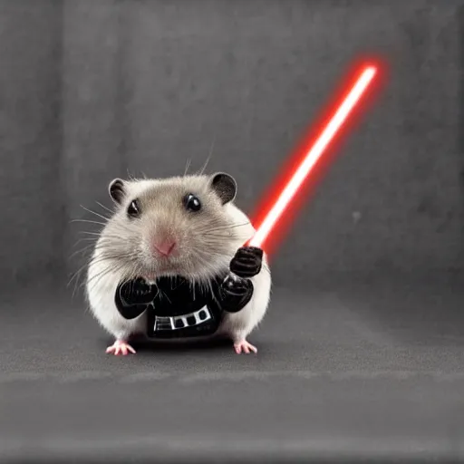 Image similar to darth vader hamster