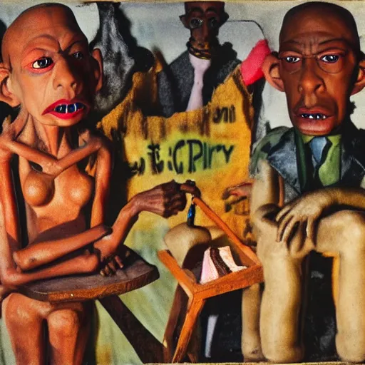 Image similar to critical race theory claymation by otto dix, hyperrealistic, masterpiece, aesthetic