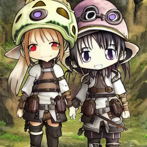 Prompt: made in abyss, chibi