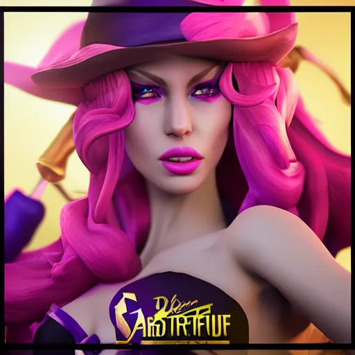 Image similar to still of pretty KDA More Miss Fortune (wild rift) close up in KDA More music video. 3d render, octane render, game art, realistic, highly detailed, trending on artstation, 4k, trending on artstation, cgsociety, unreal engine 5, redshift render, trending on artstation, blender, behance, cg