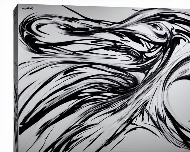 Image similar to huge fluid artwork by futura 2 0 0 0