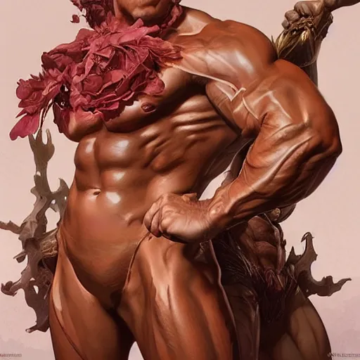 Prompt: a pc made out of flesh, muscular! fantasy, intricate, elegant, highly detailed, digital painting, artstation, concept art, smooth, sharp focus, illustration, art by artgerm and greg rutkowski and alphonse mucha