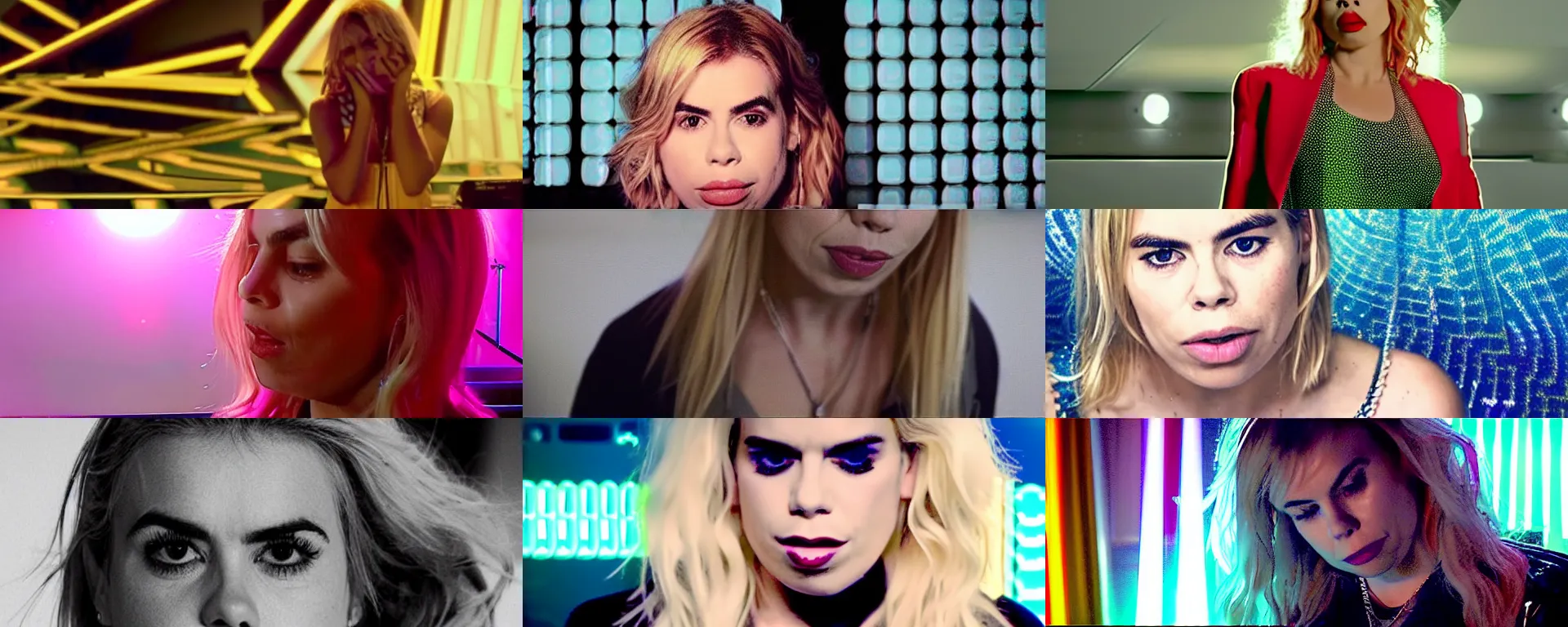 Prompt: 2 5 th anniversary 2 0 2 5 music video still, billie piper -'day & night ( billie's version ) ', produced by stargate tor & mikkel, popstar comeback single, choreography by jojo gomez, dancefloor, disco lights,'0 0 s nostalgia, singer - songwriter, nightclub, top 4 0