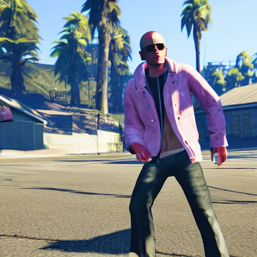 Image similar to lil peep in grand theft auto 5, hd screenshot