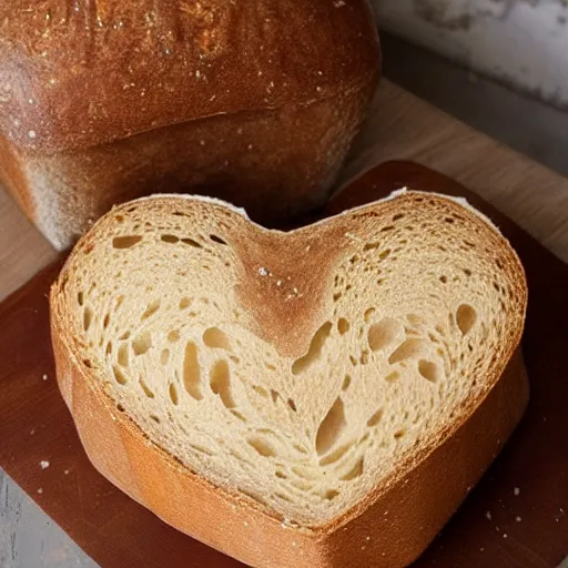 Image similar to heart shaped sourdough loaf