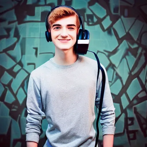 Prompt: “a realistic detailed photo of a guy who is an attractive humanoid who is half robot and half humanoid, who is a male android, twitch streamer Ninja Tyler Blevins, shiny skin, posing like a statue, blank stare, with gaming headphones on”