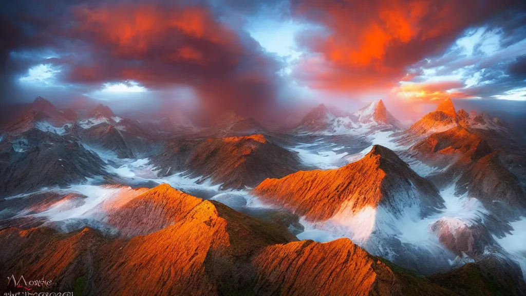 Prompt: amazing landscape photo of a molecule by marc adamus, beautiful dramatic lighting