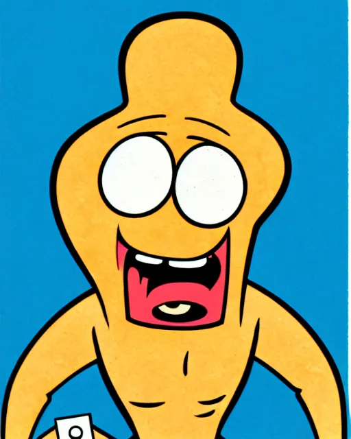 Image similar to powdered toast man from ren and stimpy