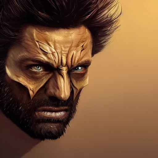 Prompt: wolverine in costume mask starring into the camera, fixed eyes, cinematic, surreal, dramatic lighting, face, detailed, intricate, elegant, highly detailed, digital painting, artstation, chalk, concept art, smooth, sharp focus, illustration, art by sam spratt,