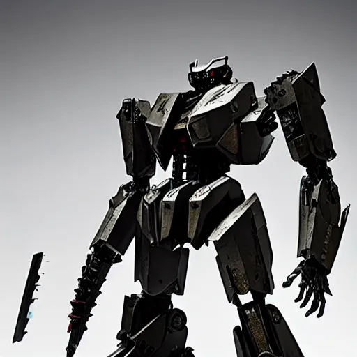 Image similar to cinematic still in ps 5 armoredcore 6 and real steel movie and westworld and pacific rim movie, one slim full body ornate humanoid armored core mega mech by fujioka kenki and by mamoru nagano