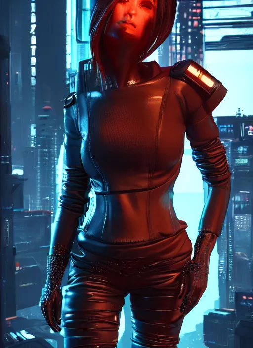 Prompt: highly detailed cyberpunk character wearing stylish cyberpunk clothes, unreal engine, fantasy art, global illumination, radiant light