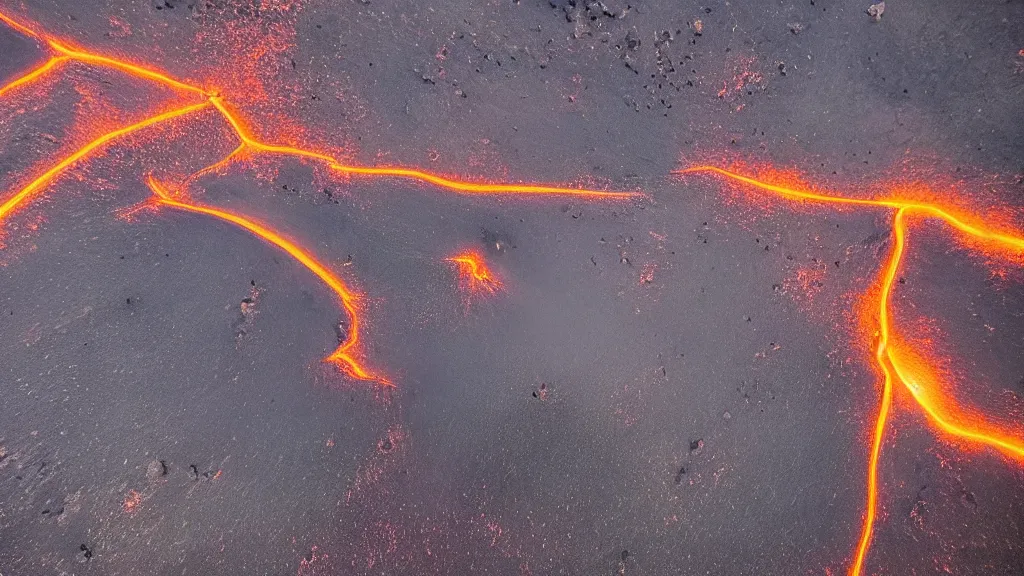 Image similar to A traveler flew her drone at night over an erupting volcano in Iceland and these are the incredible award winning pictures she took