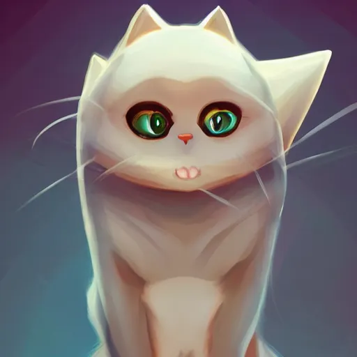 Image similar to cute cat with shark tail, smooth, artstation, digital illustration