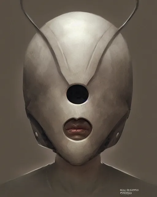 Image similar to smooth black eyeless featureless helmet, by greg rutkowski, mark brookes, jim burns, tom bagshaw, magali villeneuve, trending on artstation