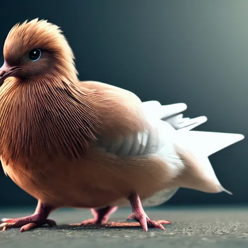 Image similar to photography of a realistic pidgey animal, ultra detailed, 8 k, cinematic lighting, natural background, trending on artstation, pokemon