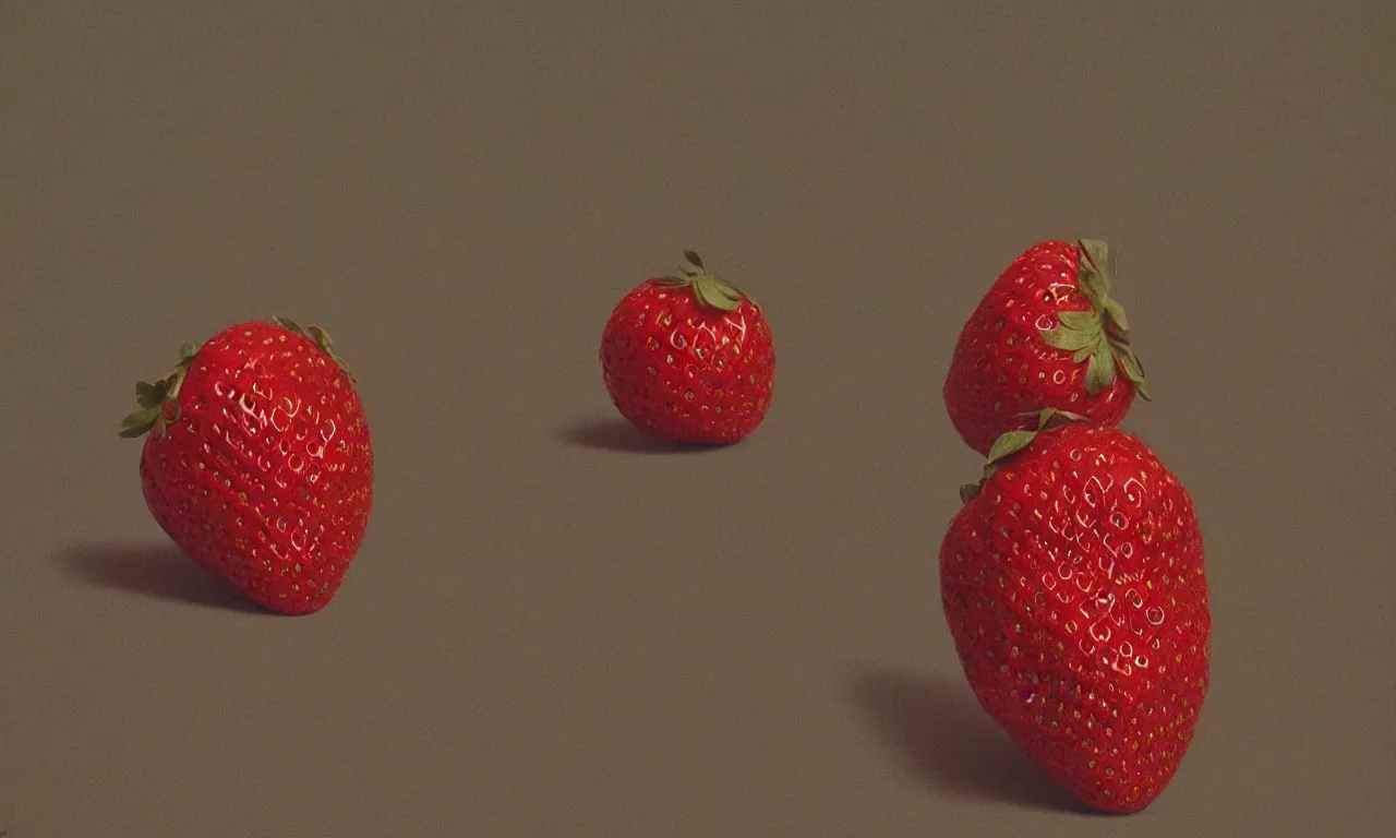 Image similar to a strawberry, body horror, by gerard brom, zdzisław beksinski and ansel adams technicolor photograph film still