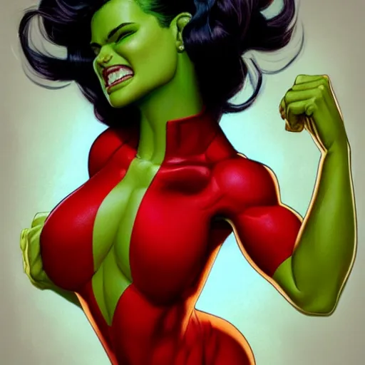 Prompt: lofi shehulk portrait, Pixar style, by Tristan Eaton Stanley Artgerm and Tom Bagshaw.