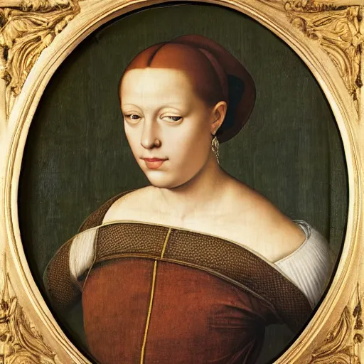 Prompt: portrait of a renaissance young woman