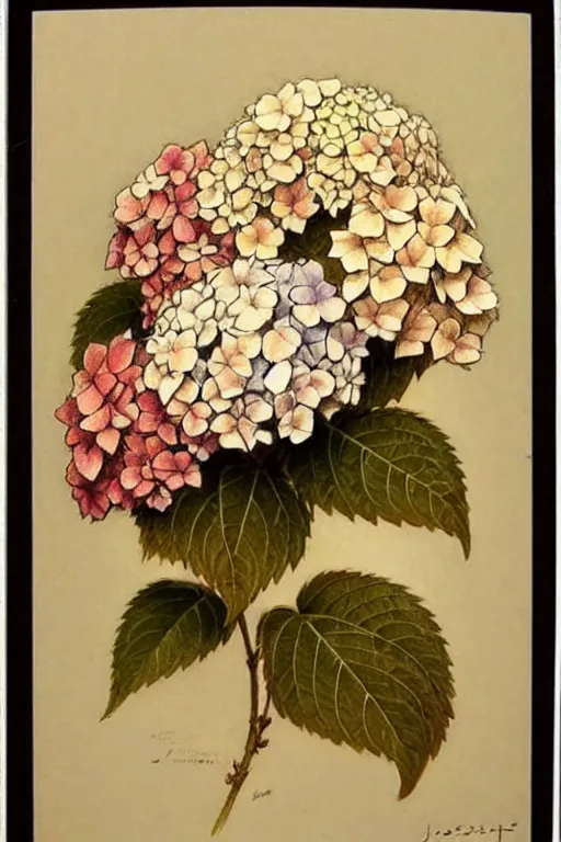 Image similar to ( ( ( ( ( 1 9 5 0 s retro hydrangea. muted colors. ) ) ) ) ) by jean - baptiste monge!!!!!!!!!!!!!!!!!!!!!!!!!!!!!!