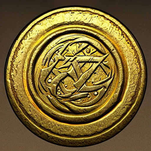 Prompt: medieval coin texture, 4 k, studio lighting, artstation