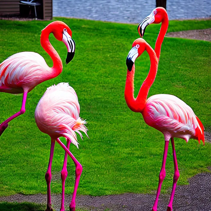 Image similar to flamingo lawn monsters at vanvcouver,british columbia,canada