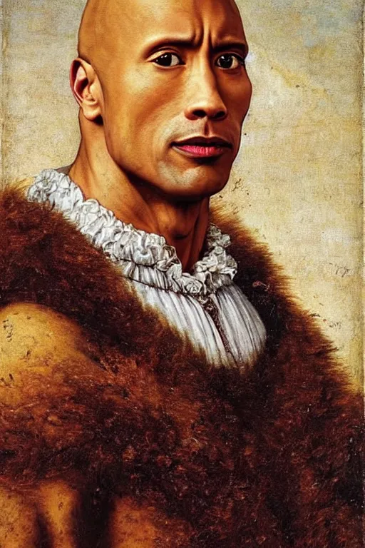 Dwayne The Rock Johnson, Renaissance 1 6 0 0 Portrait 