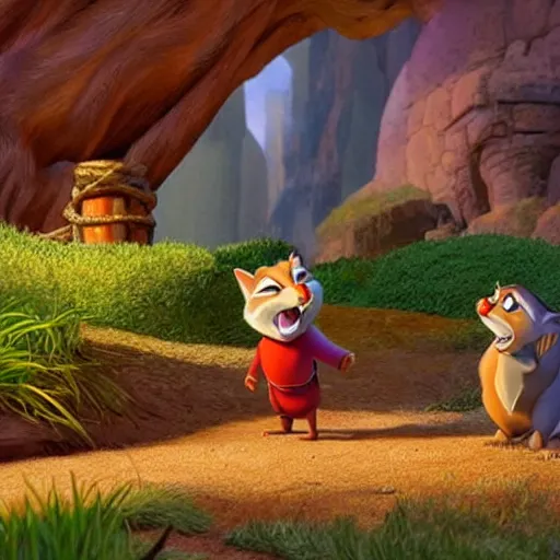 Prompt: redwall animated movie, pixar, rich color palette, stunning 3D animation