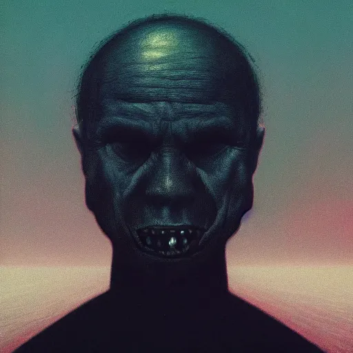 Prompt: A Black background portrait of a man with an exploding head by Zdzisław Beksiński and Simon Stålenhag,In style of digital illustration,Ray tracing,hyper detailed,sharp focus,4k