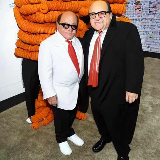 Prompt: danny devito and his cheeto