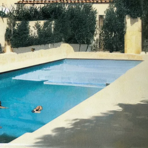 Image similar to surrealism swimming pool with nobody