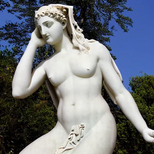 Image similar to greek goddess marble statue