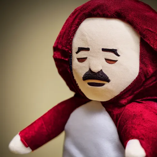 Prompt: Jesus plush doll, 8k, photography, studio photo