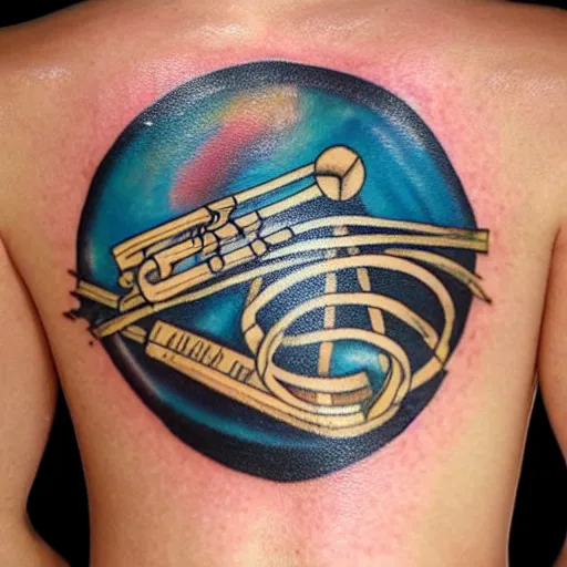 Image similar to tattoo of voyager's golden recorder